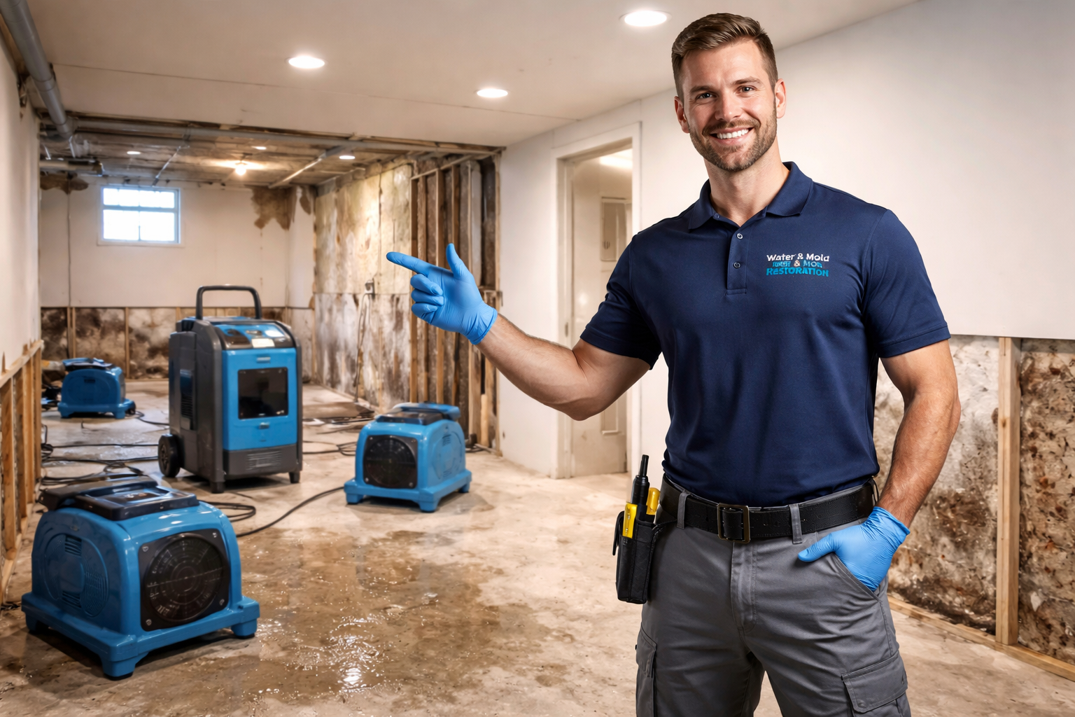 Mold removal and cleanup service